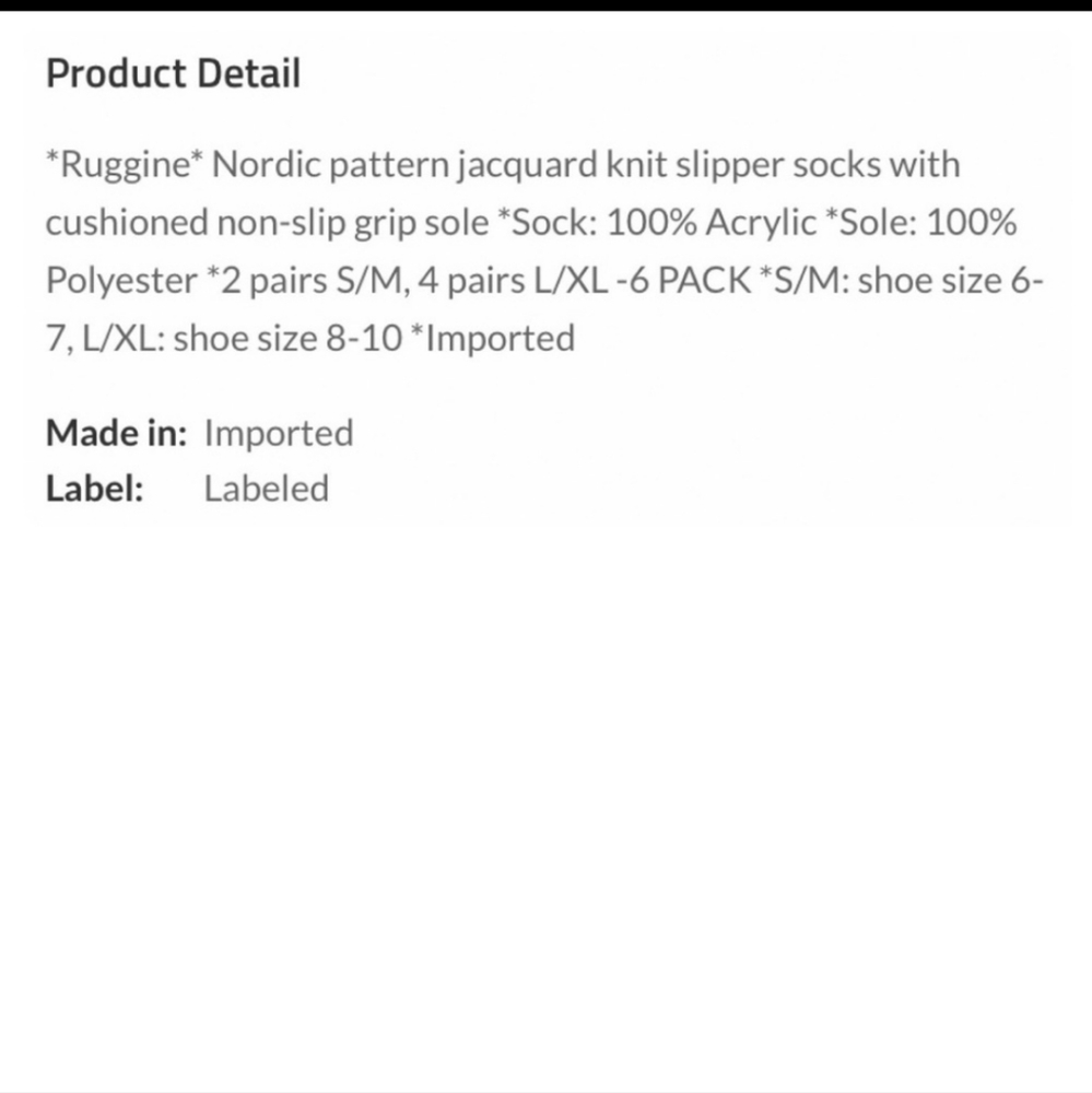 Ruggine Nordic slippers - Picture 4 of 4